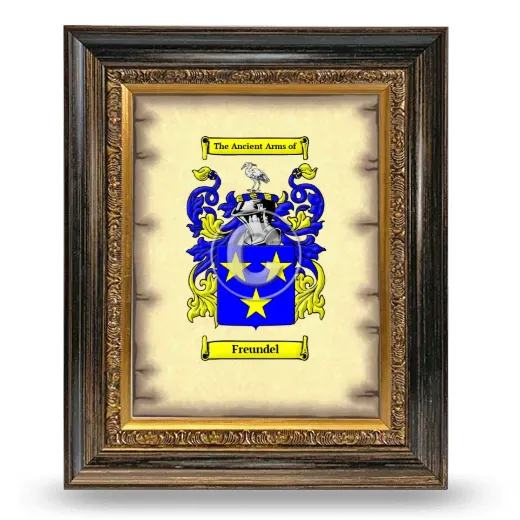 Freundel Coat of Arms Framed - Heirloom