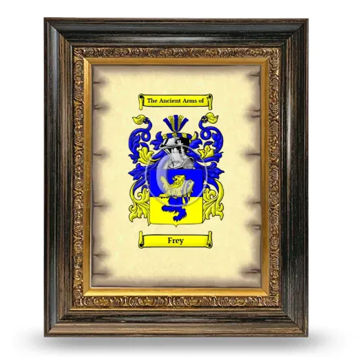 Frey Coat of Arms Framed - Heirloom