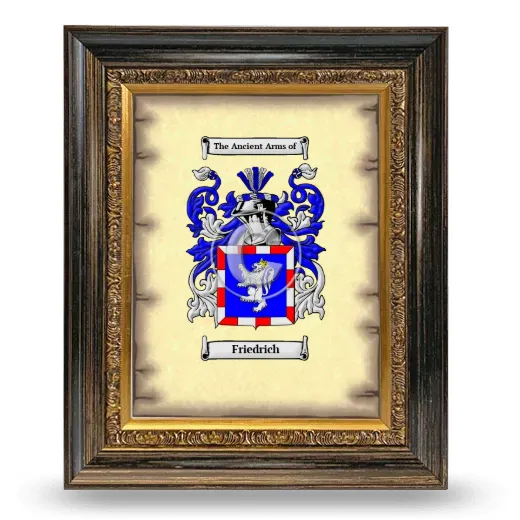 Friedrich Coat of Arms Framed - Heirloom