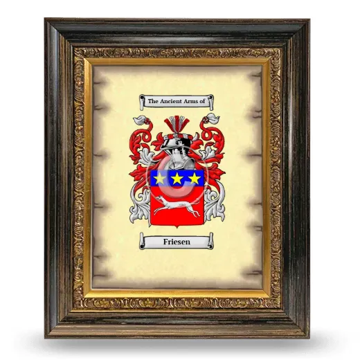 Friesen Coat of Arms Framed - Heirloom