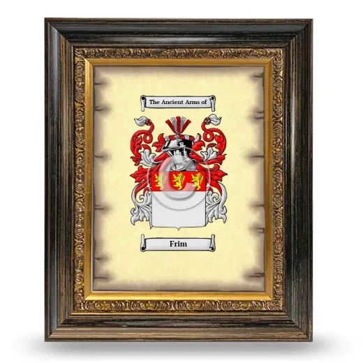 Frim Coat of Arms Framed - Heirloom
