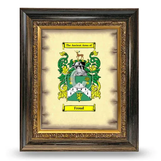 Froud Coat of Arms Framed - Heirloom