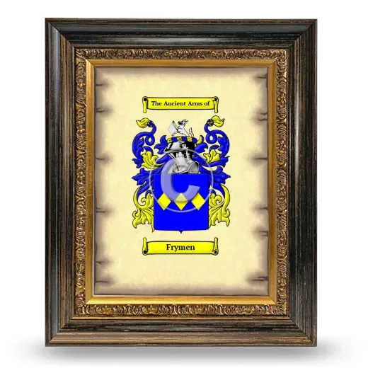 Frymen Coat of Arms Framed - Heirloom