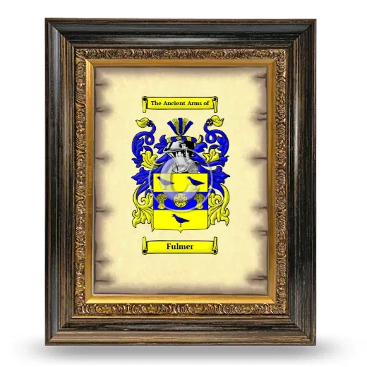 Fulmer Coat of Arms Framed - Heirloom