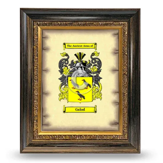 Galod Coat of Arms Framed - Heirloom