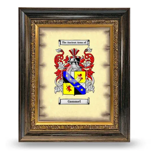 Gammel Coat of Arms Framed - Heirloom