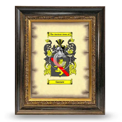 Garner Coat of Arms Framed - Heirloom
