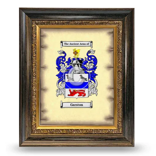 Garston Coat of Arms Framed - Heirloom
