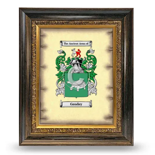 Gauday Coat of Arms Framed - Heirloom