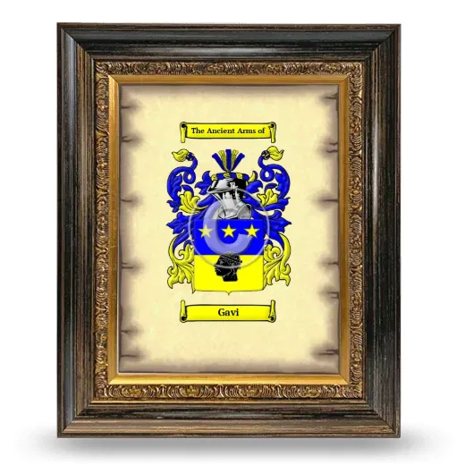 Gavi Coat of Arms Framed - Heirloom