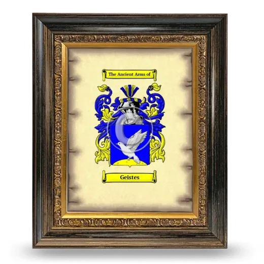 Geistes Coat of Arms Framed - Heirloom