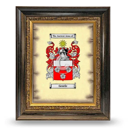 Gentle Coat of Arms Framed - Heirloom
