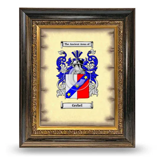 Gerbel Coat of Arms Framed - Heirloom