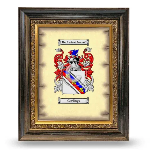 Gerlings Coat of Arms Framed - Heirloom