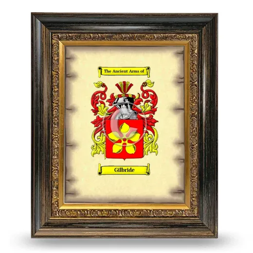 Gilbride Coat of Arms Framed - Heirloom