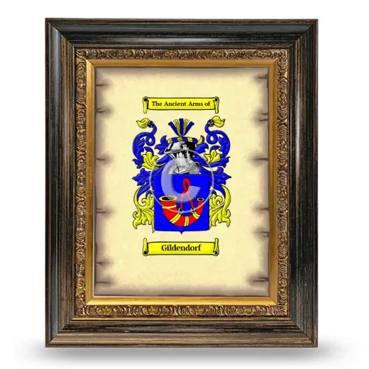 Gildendorf Coat of Arms Framed - Heirloom