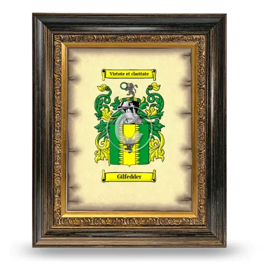 Gilfedder Coat of Arms Framed - Heirloom