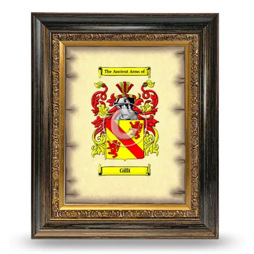 Gilli Coat of Arms Framed - Heirloom