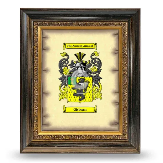Gisburn Coat of Arms Framed - Heirloom