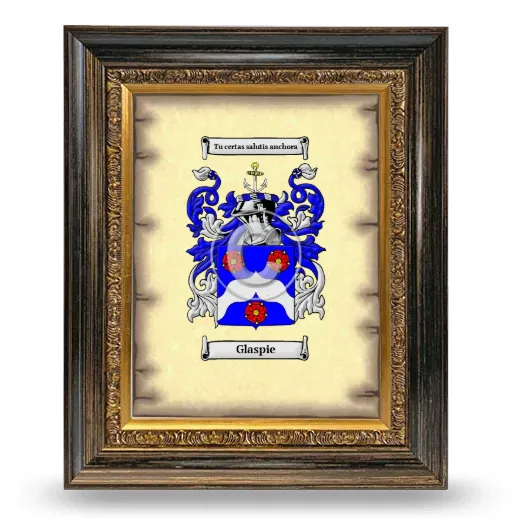 Glaspie Coat of Arms Framed - Heirloom