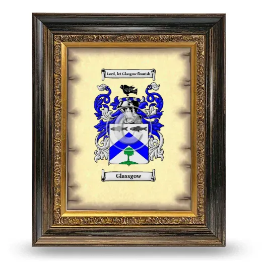Glassgow Coat of Arms Framed - Heirloom