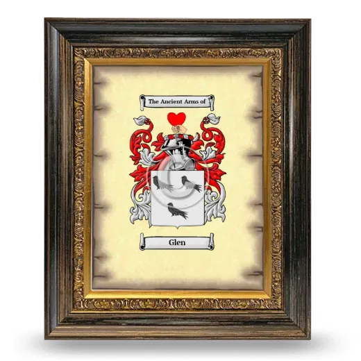 Glen Coat of Arms Framed - Heirloom