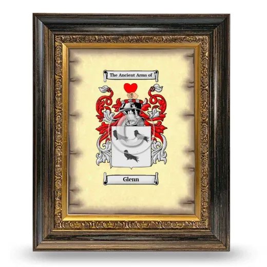 Glenn Coat of Arms Framed - Heirloom