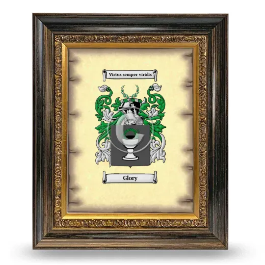 Glory Coat of Arms Framed - Heirloom