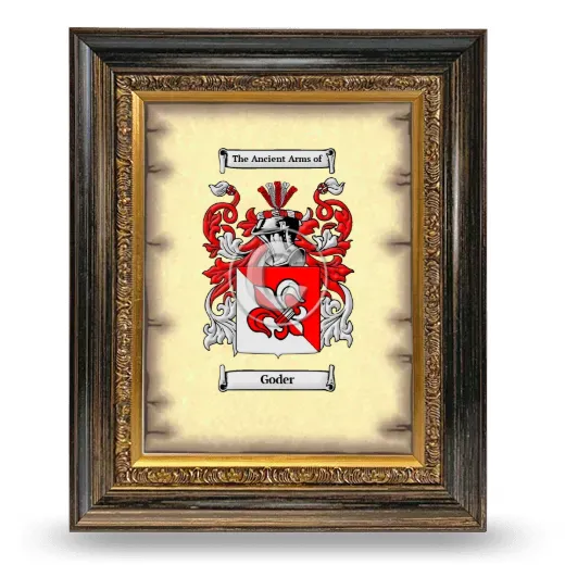 Goder Coat of Arms Framed - Heirloom