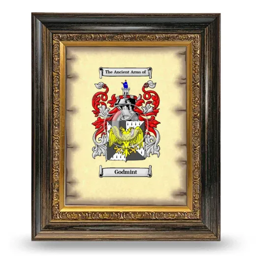 Godmint Coat of Arms Framed - Heirloom