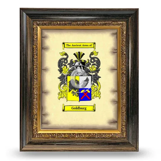 Goldburg Coat of Arms Framed - Heirloom