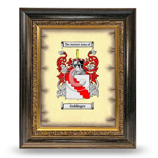 Goldinger Coat of Arms Framed - Heirloom