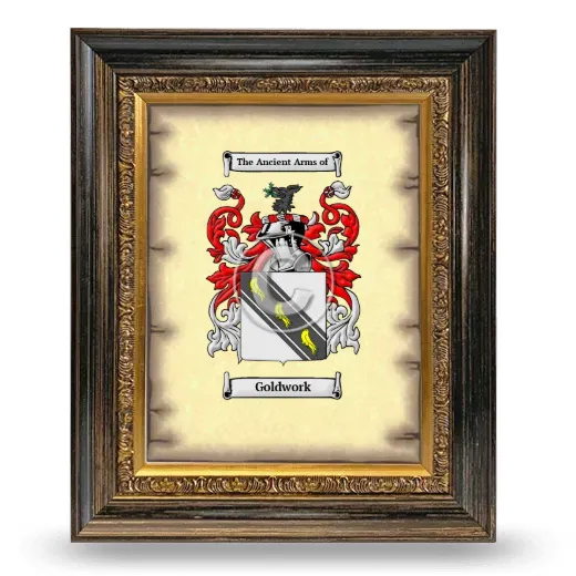 Goldwork Coat of Arms Framed - Heirloom