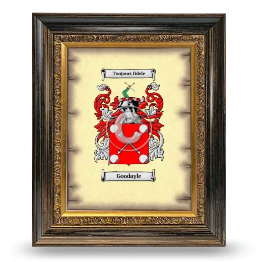 Goodayle Coat of Arms Framed - Heirloom