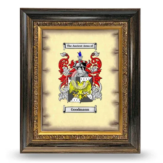 Goodmann Coat of Arms Framed - Heirloom