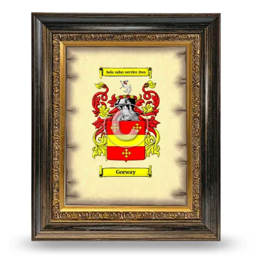 Gorway Coat of Arms Framed - Heirloom