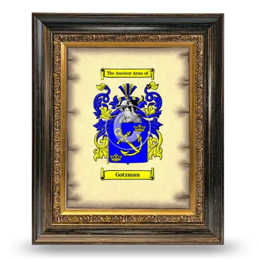 Gotzman Coat of Arms Framed - Heirloom