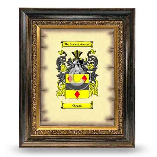 Goyas Coat of Arms Framed - Heirloom