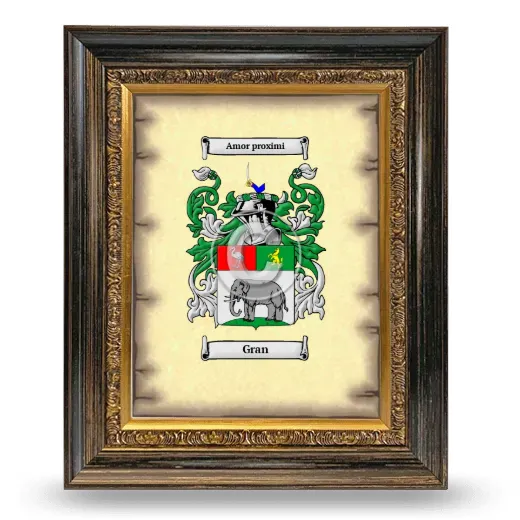 Gran Coat of Arms Framed - Heirloom