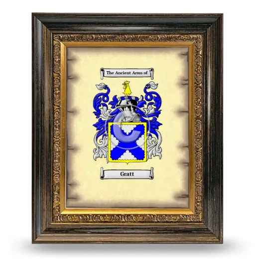 Gratt Coat of Arms Framed - Heirloom