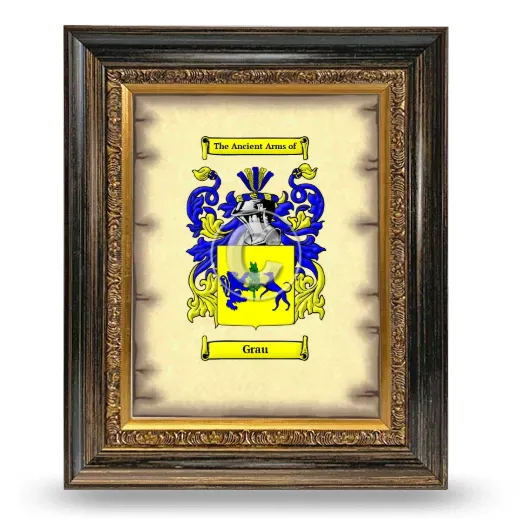 Grau Coat of Arms Framed - Heirloom