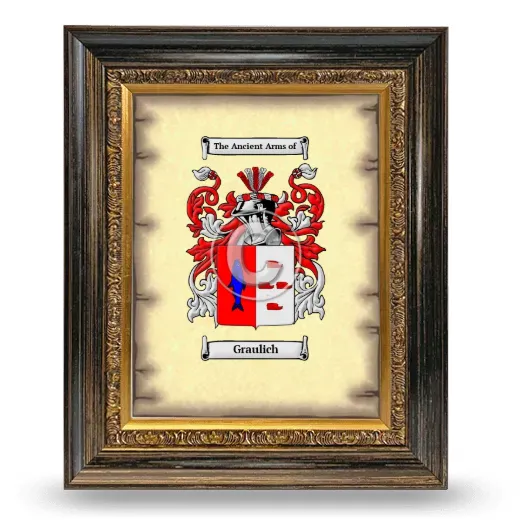 Graulich Coat of Arms Framed - Heirloom