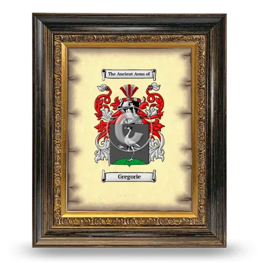 Gregorie Coat of Arms Framed - Heirloom