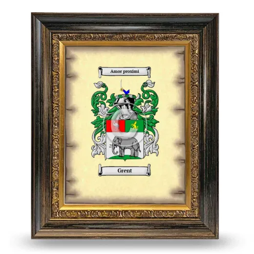Grent Coat of Arms Framed - Heirloom