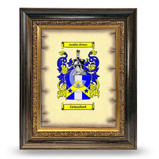 Grimsford Coat of Arms Framed - Heirloom