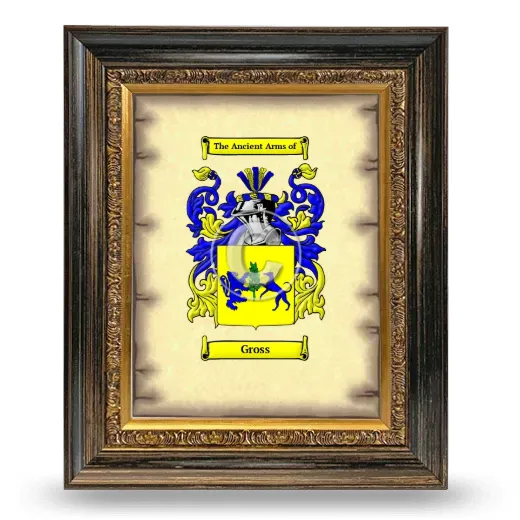 Gross Coat of Arms Framed - Heirloom