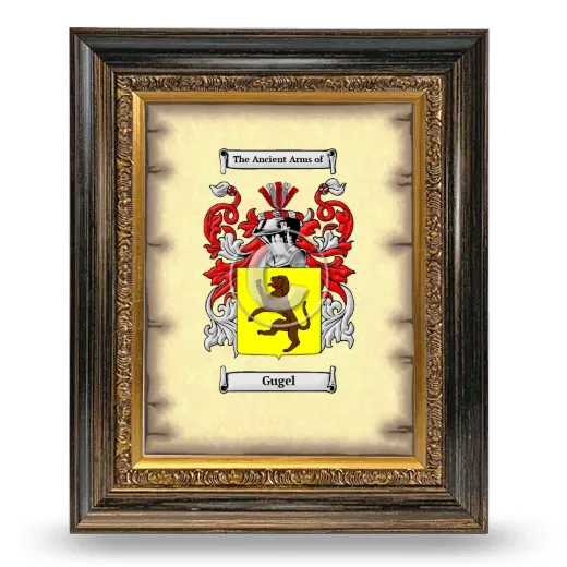 Gugel Coat of Arms Framed - Heirloom