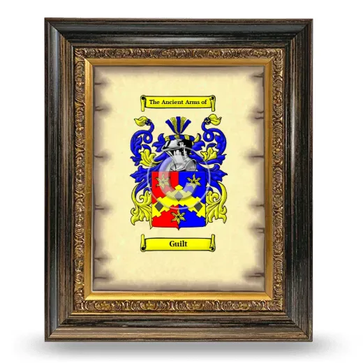 Guilt Coat of Arms Framed - Heirloom