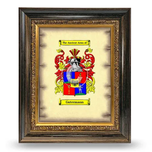 Gutermann Coat of Arms Framed - Heirloom