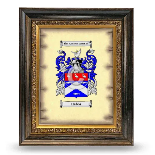 Habbs Coat of Arms Framed - Heirloom